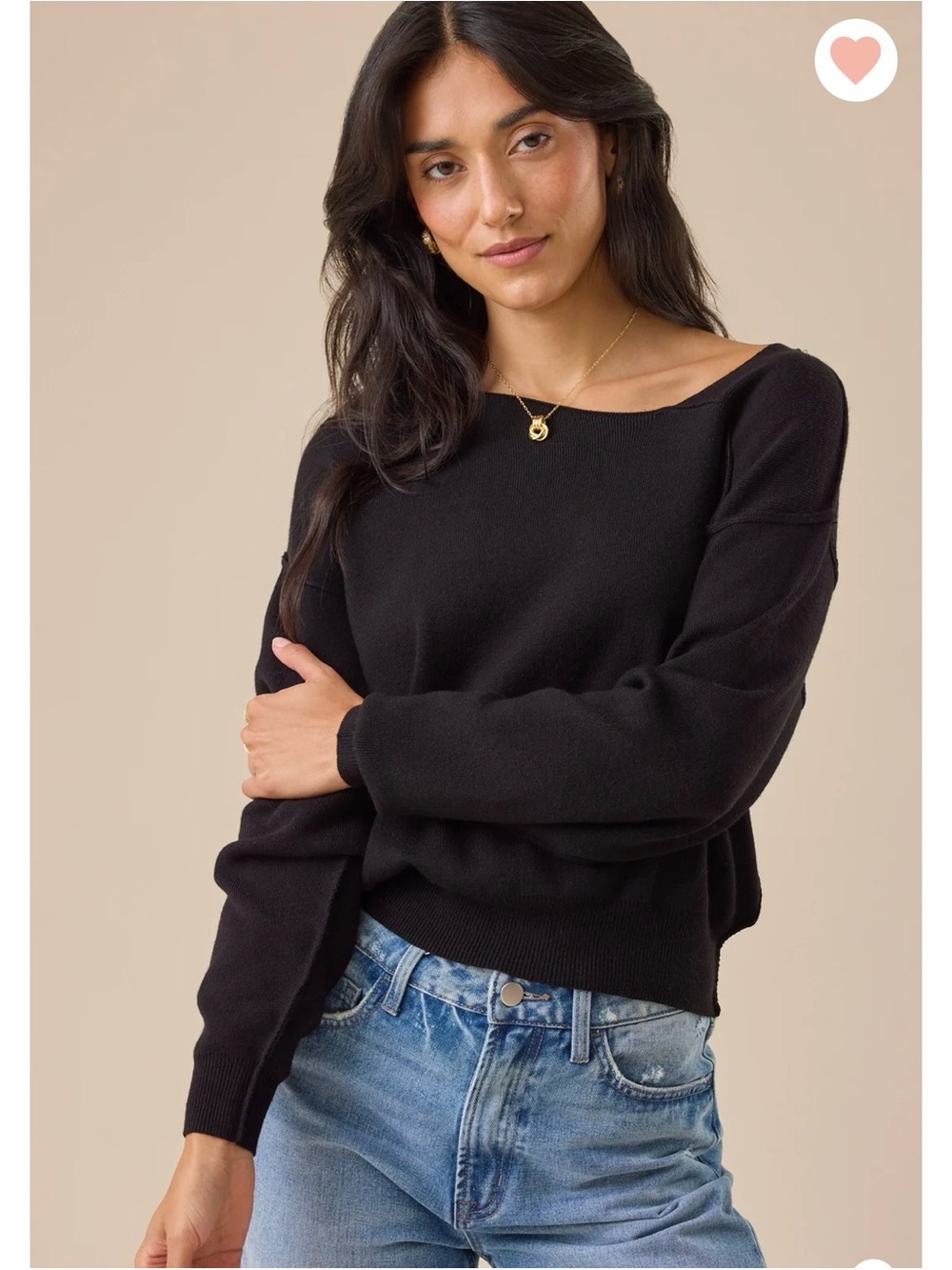 Altar’d State Black Knit Top | NWT